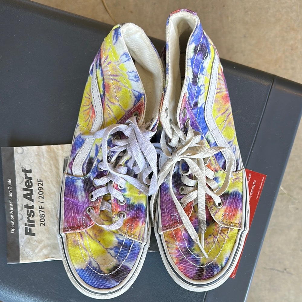 Vans Yellow and Purple Sneakers Vibrant Canvas Low-Top